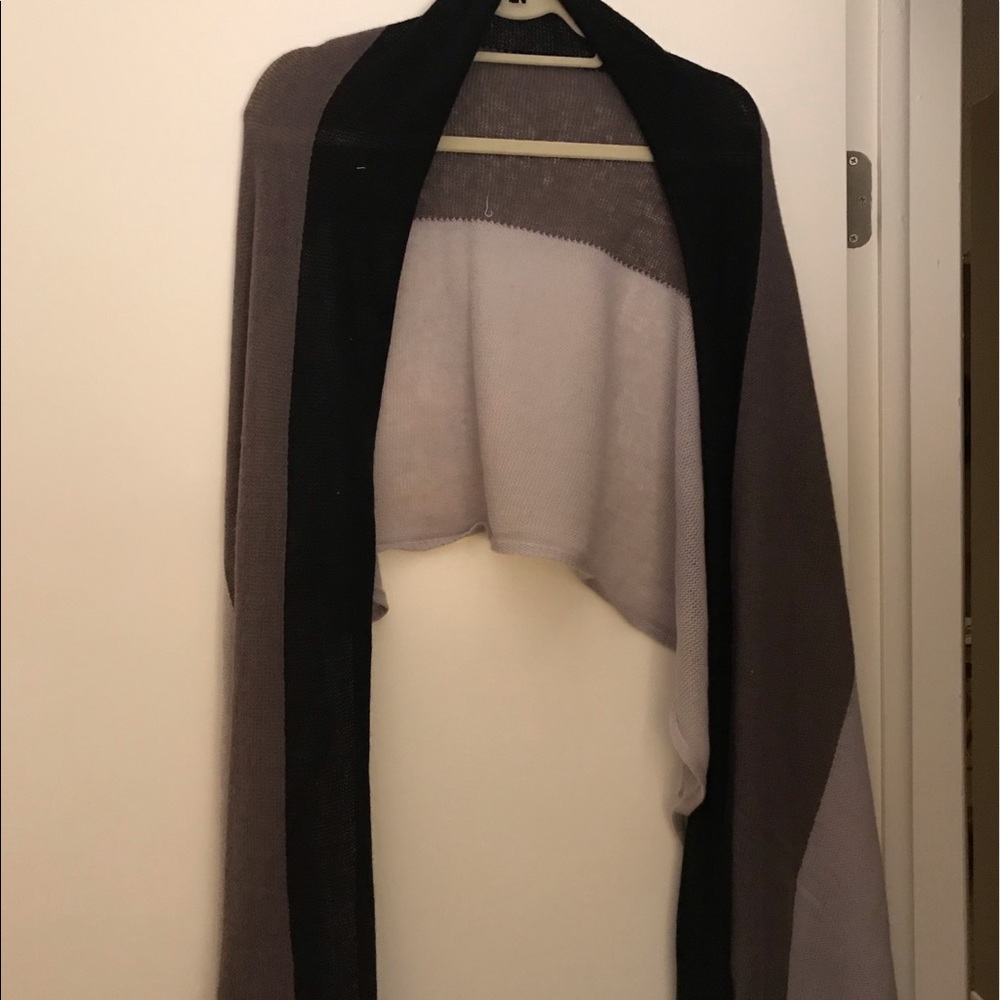 Color block knit scarf